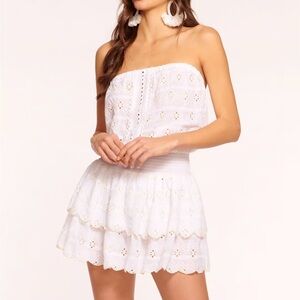 Ramy Brook Rita Strapless Coverup Mini Dress